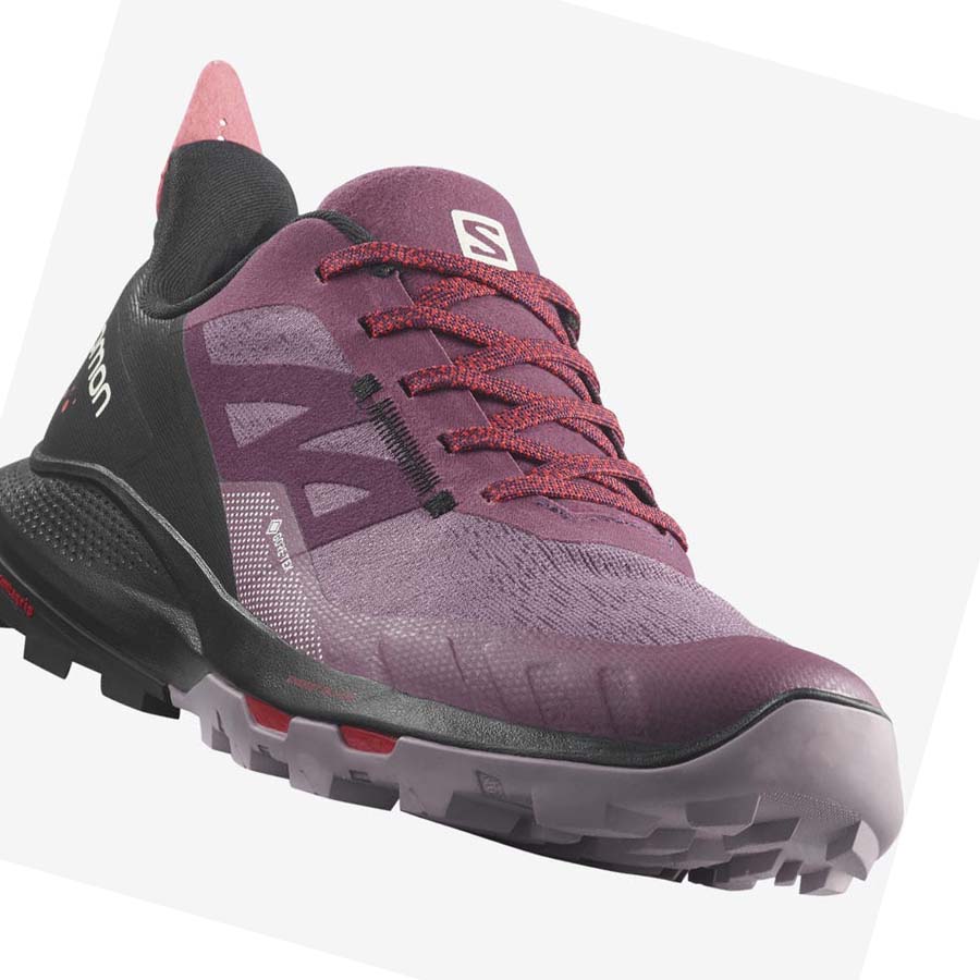 Salomon WoOUTPULSE GORE-TEX Kadın Yürüyüş Ayakkabısı Mor | TR 2838WNB